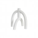 Kandelaaber DKD Home Decor Scandi 21,5 x 21,5 x 23 cm Valge Vaik