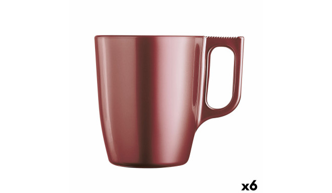 Mug Luminarc Flashy Red 250 ml Glass (6 Units)