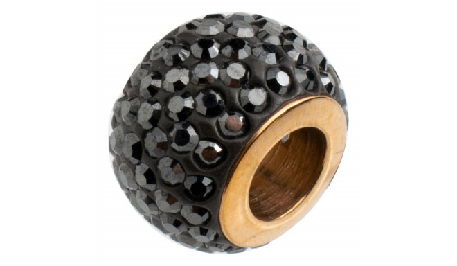 Beads Folli Follie 3P16FRONE Black 1 cm