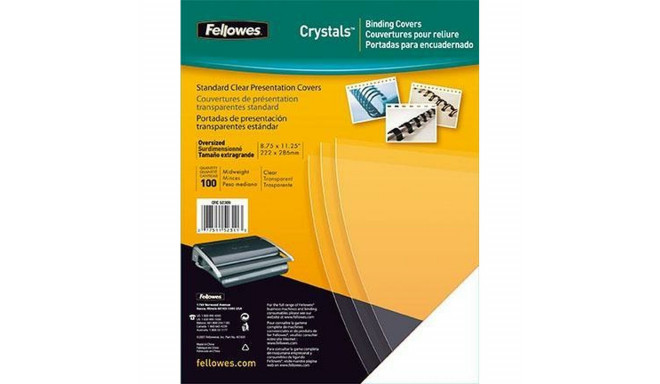 Siduvkatted Fellowes 53762 Läbipaistev A4 PVC Plastmass (100 Ühikut)