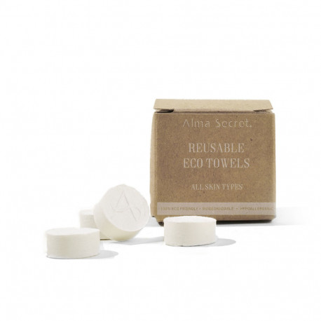 ALMA SECRET REUSABLE ECO-TOWELS toallitas comprimidas 15 u
