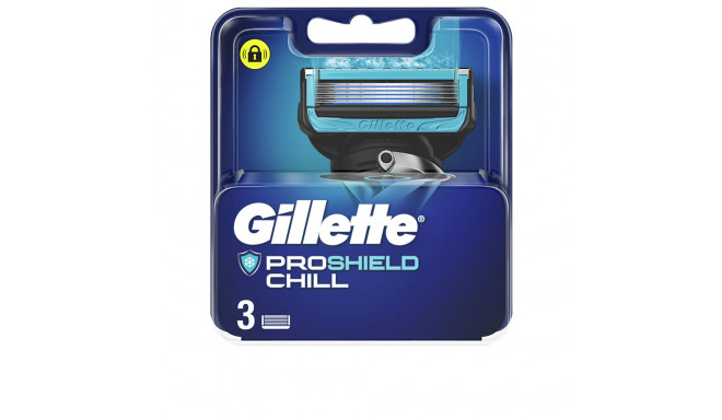 GILLETTE FUSION PROSHIELD CHILL cargador 3 recambios