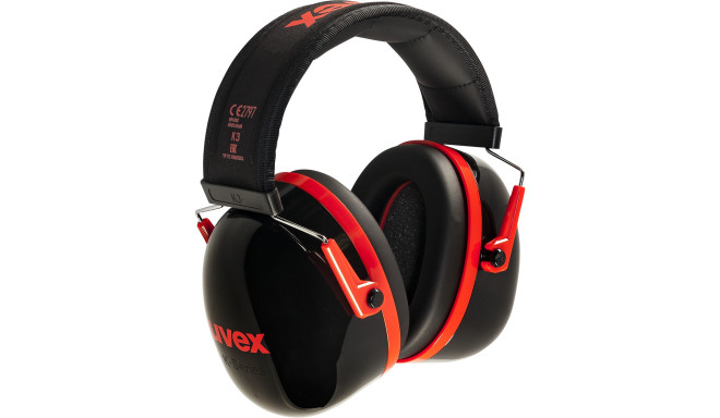 uvex capsule ear prot. K3 black/red