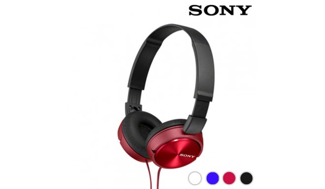 Polsterdatud Kõrvaklapid Sony MDRZX310  (Punane)