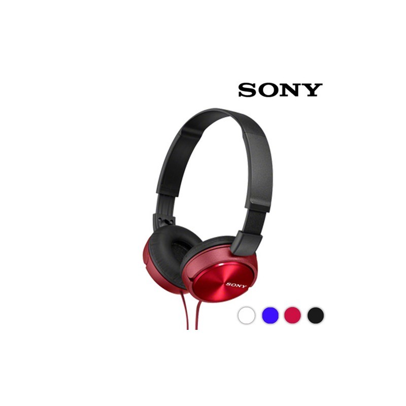 Polsterdatud Kõrvaklapid Sony MDRZX310  (Punane)