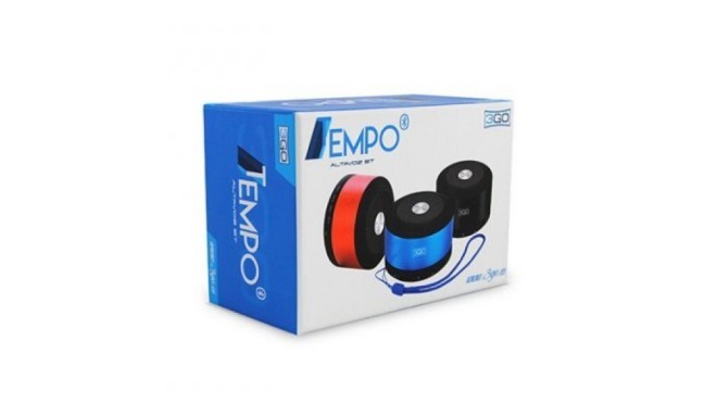 Kaasaskantavad Bluetooth Kõlarid 3GO TEMPOBK 3W Micro SD Must