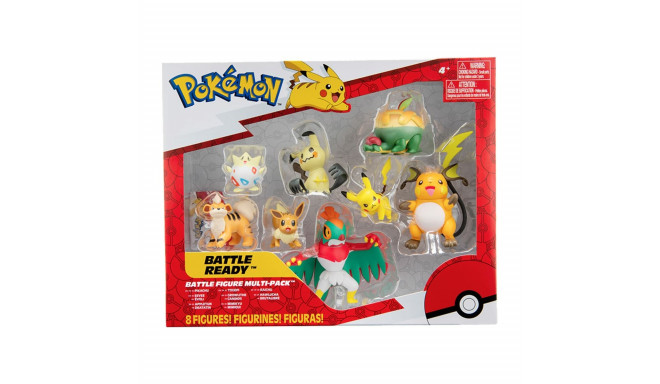 Action Figures Bandai Pokémon Set 8 Pieces