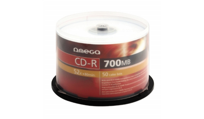 Omega CD-R 700MB 52x 50tk tornis (56352)