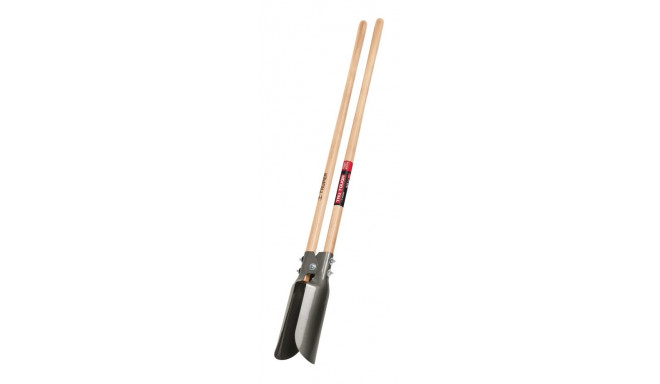 Truper atlas pattern post hole digger with wooden handles, 149cm