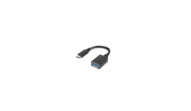 Lenovo 0.14 m, Black, USB-C to USB-A Adapter