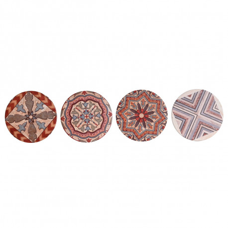 Klaasialused DKD Home Decor 10,8 x 10,8 x 0,7 cm