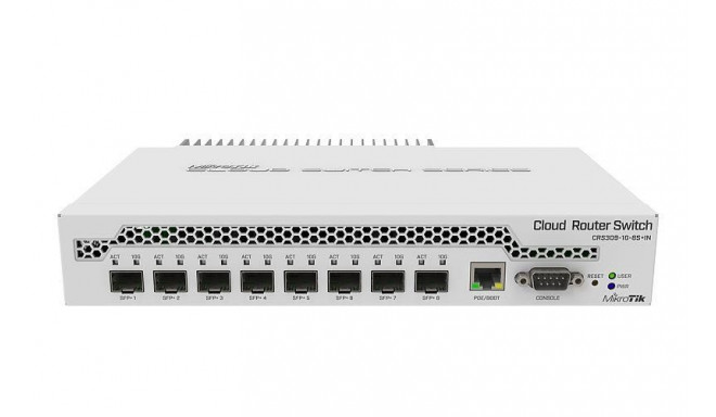 Mikrotik Switch||CRS309-1G-8S+IN|1x10Base-T / 100Base-TX / 1000Base-T|8xSFP+|CRS309-1G-8S+IN