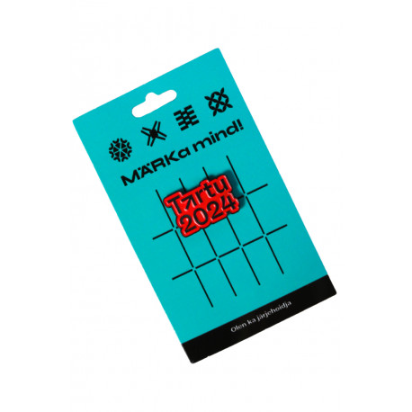 SOKISAHTEL TARTU 2024 punane rinnamärk 425