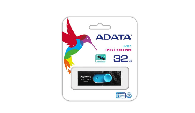 ADATA UV320 USB flash drive 32 GB USB Type-A 3.2 Gen 1 (3.1 Gen 1) Black, Blue