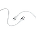 Forever Flexible cable USB-C - USB-C 2,0 m 60W white