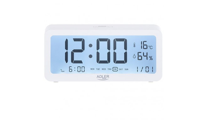 Adler AD 1195W alarm clock with temperature
