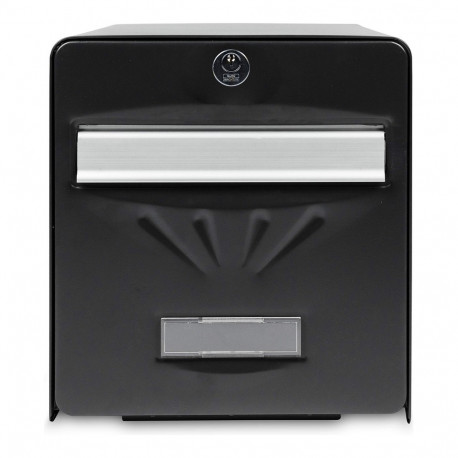 Letterbox Burg-Wachter Black Stainless steel Crystal Galvanised Steel 28 x 36,5 x 31 cm