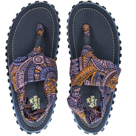 Gumbies Slingback Flip-Flops W G-SB-WN-AZTEC (40)