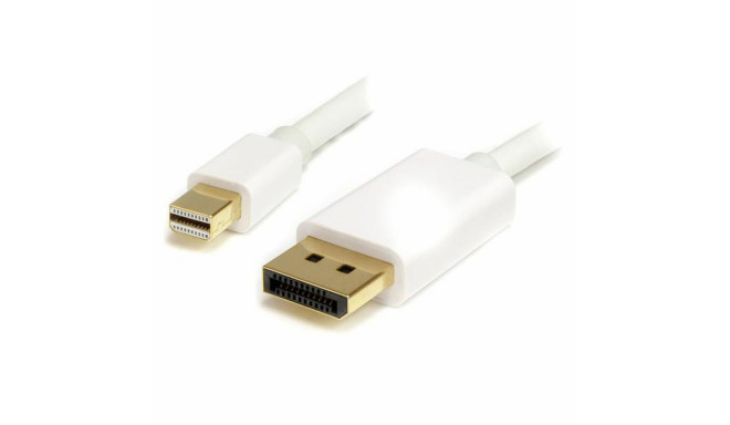 Mini DisplayPort-DisplayPort Kaabel Startech MDP2DPMM2MW          (2 m) Valge 4K Ultra HD