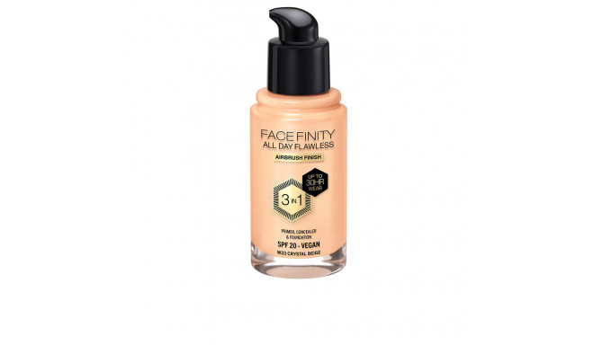 MAX FACTOR FACEFINITY ALL DAY FLAWLESS 3 IN 1 foundation #W33-crystal beige 30 ml