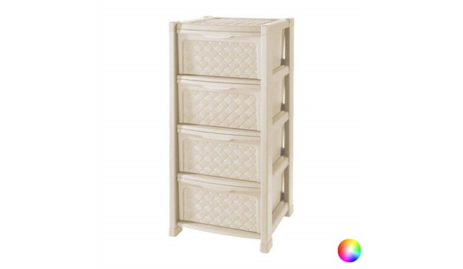 Chest of drawers Tontarelli Plastic 4 drawers (38,5 x 39 x 82,5 cm) - White