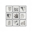 Painting DKD Home Decor 40 x 4 x 40 cm Leaf of a plant Urban (9Units) Painting DKD Home Decor 40 x 4 x 40 cm Leaf of a plant Urban (9Units)
