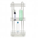 Bathroom Shelves Silver Metal Transparent Plastic (14 x 60 x 27 cm) Bathroom Shelves Silver Metal Transparent Plastic (14 x 60 x 27 cm)