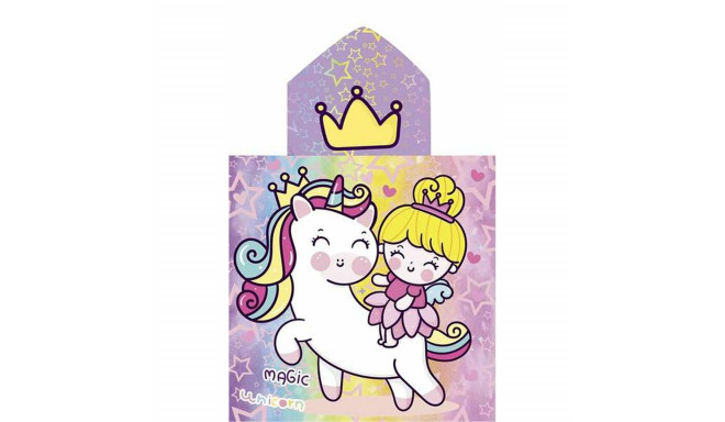 Kapuutsiga rätik-pontšo Secaneta Unicornprins 60 x 120 cm
