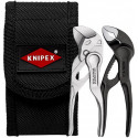 KNIPEX pliers set XS with bag, 2 pieces (black, in tool belt bag)