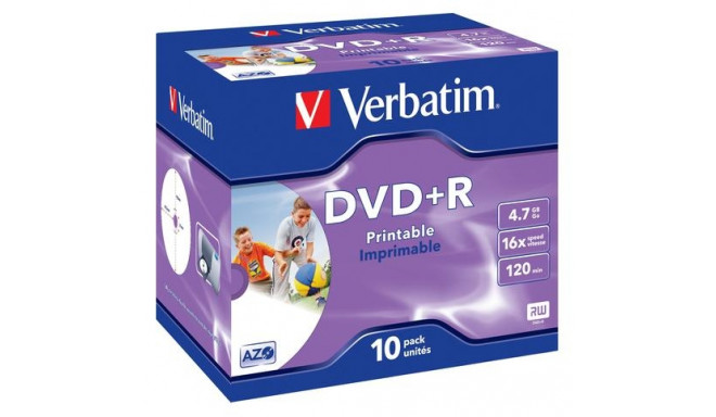 Verbatim DVD+R Wide Inkjet Printable ID Brand