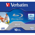 Verbatim BD-R SL 25GB 6x Printable 10 Pack Jewel Case 10 pc(s)