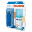 Manhattan LCD Cleaning Kit, Alcohol-free, Includes Cleaning Solution (200ml), Brush and Microfibre C