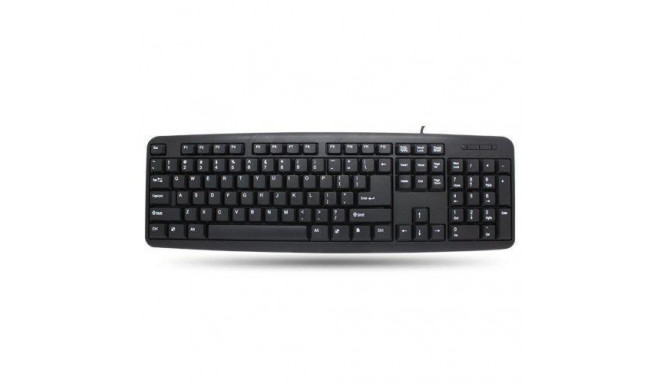 Techly USB Keyboard 104 keys American Layout Black IDATA 955-UBK-AM