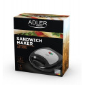 Adler AD 3015 sandwich maker 750 W Black, Silver