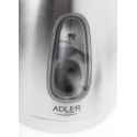 Adler AD1223 electric kettle 1.7 L 2000 W Black, Stainless steel