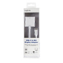 LogiLink UA0245A video cable adapter 0.14 m DVI USB Type-A White