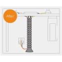 Techly ISWT-CAN-6735 cable trunking system 1300 m Acrylonitrile butadiene styrene (ABS), Steel