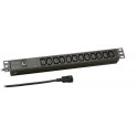 EFB Elektronik EK631CC.1 power distribution unit (PDU) 12 AC outlet(s) 1U Black