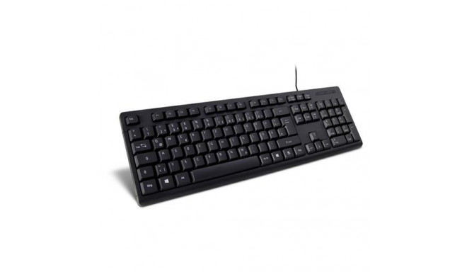 Inter-Tech K-118 keyboard Office USB QWERTZ German Black