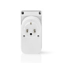 Nedis WIFIPO120FWT smart plug 3680 W Grey, White