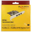 DeLOCK 89864 interface cards/adapter Internal IEEE 1394/Firewire