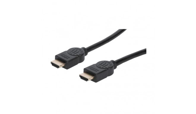 Manhattan HDMI Cable with Ethernet, 8K@60Hz (Ultra High Speed), 2m, Male to Male, Black, 4K@120Hz, U