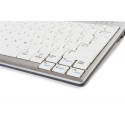 BakkerElkhuizen UltraBoard 950 keyboard USB QWERTZ German Silver, White