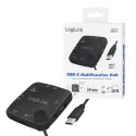 LogiLink UA0344 interface hub USB 2.0 Type-C Black