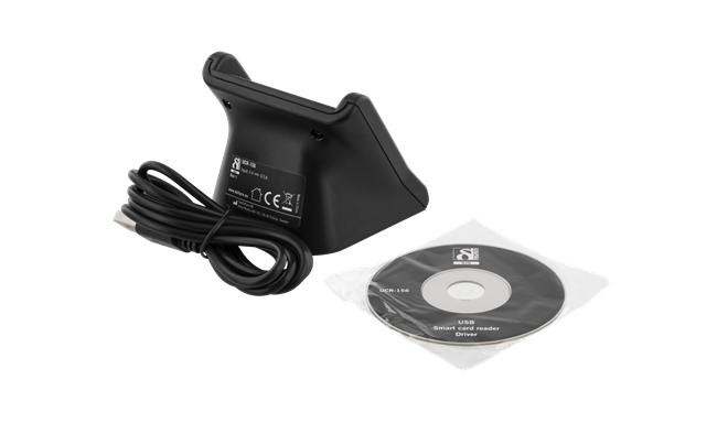 Deltaco UCR-156 smart card reader Indoor/outdoor USB USB 2.0 Black