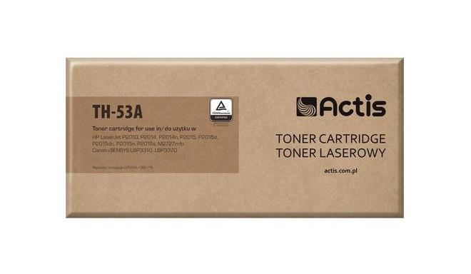 Actis TH-53A toner (replacement for HP 53A Q7553A, Canon CRG-715; Standard; 3000 pages; black)