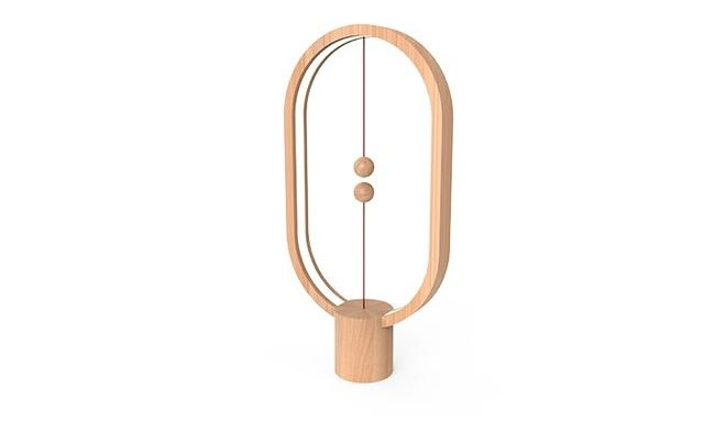 Allocacoc Heng Balance Lamp Ellipse USB Light Wood