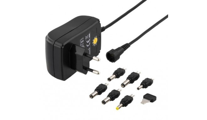 Deltaco PSR-15B mobile device charger Black Indoor