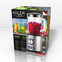 Adler AD 4078 blender Tabletop blender 1700 W Black, Stainless steel, Transparent