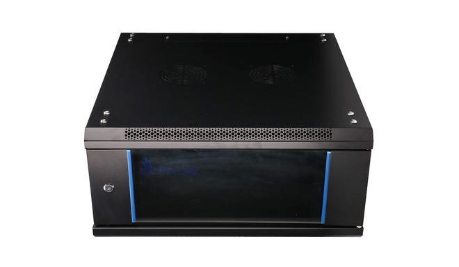 Extralink Rackmount cabinet 4U 600x600 Black wall mounted